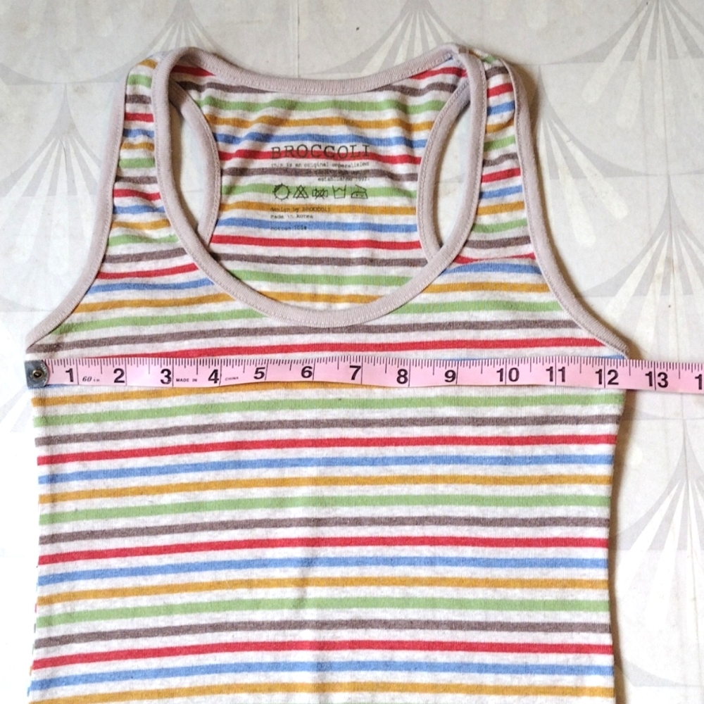 Broccoli Brand Striped Tank - Picture 3 of 5